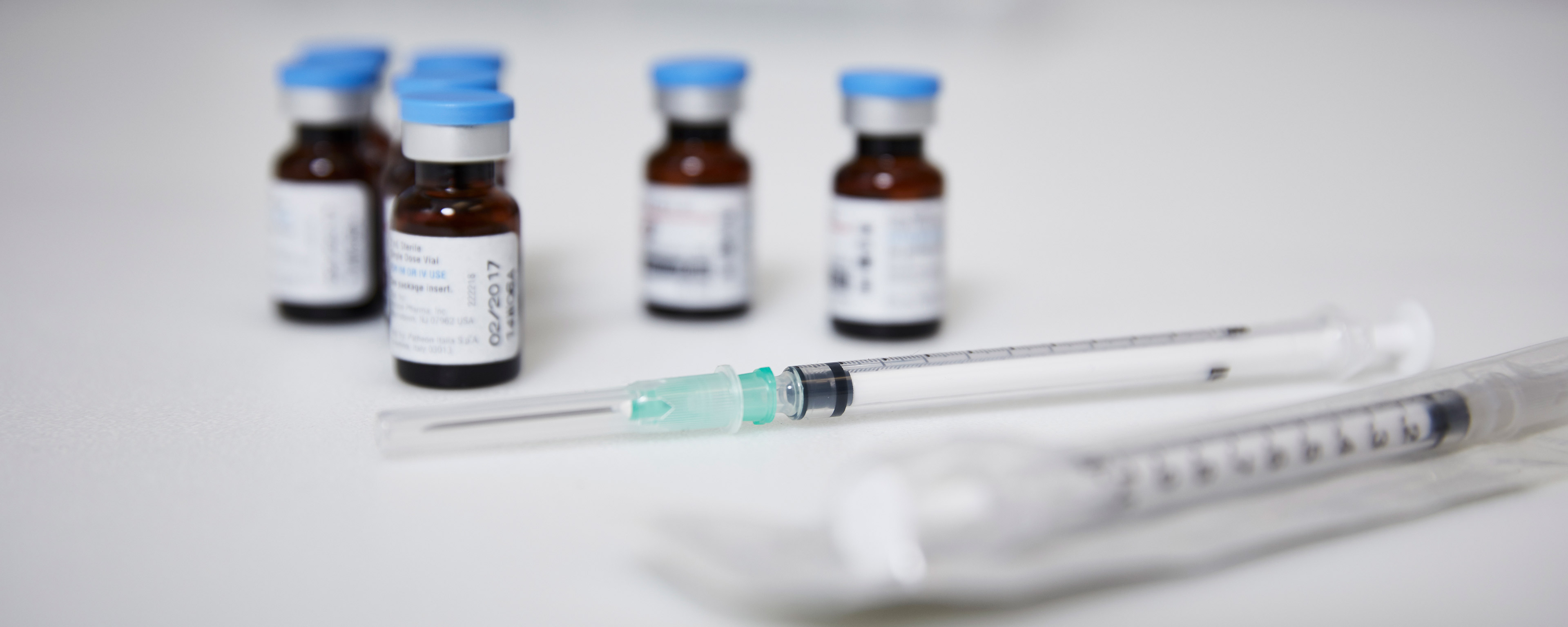 flu vaccine vials