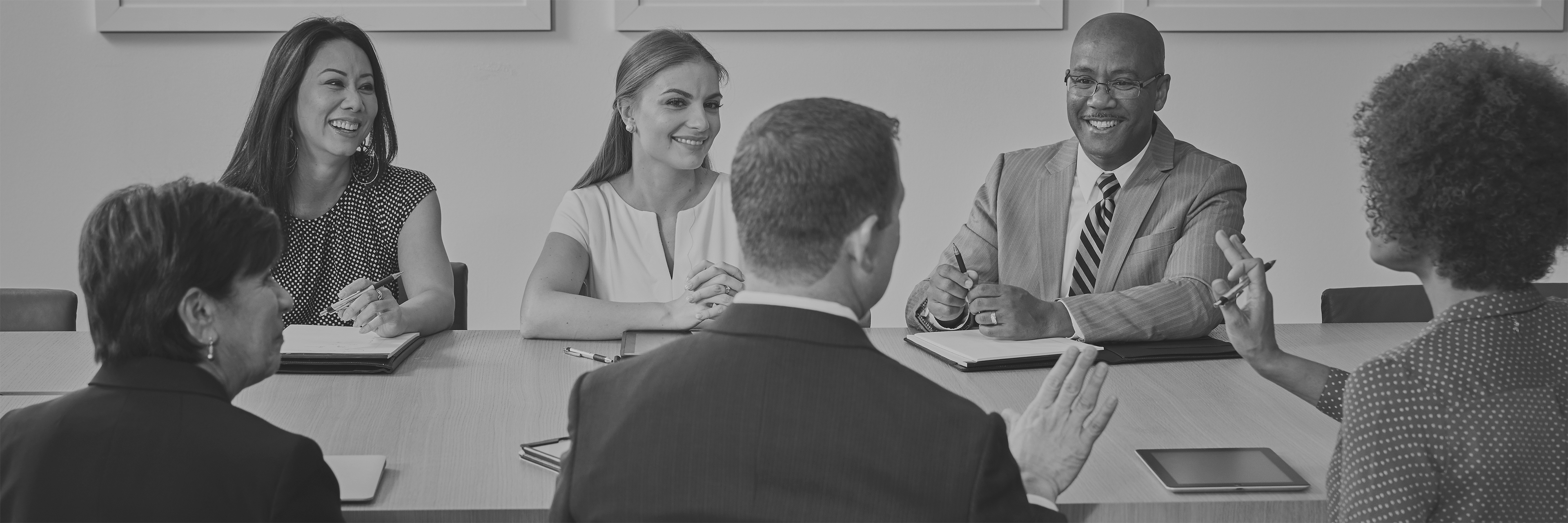 Folks meeting in a conference room
