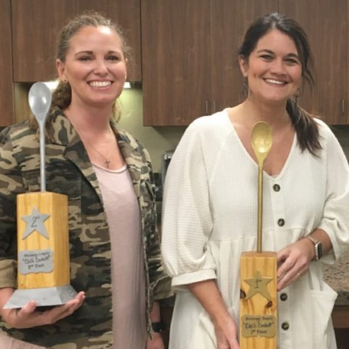 Winners of the chili cook-off