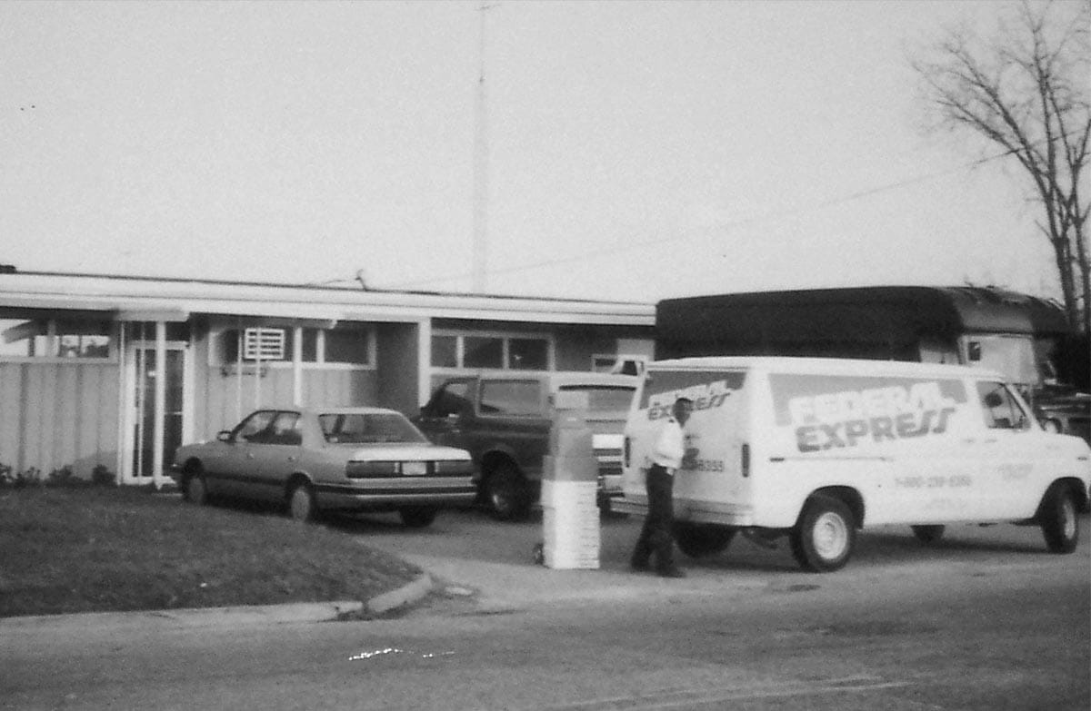 Original location with FedEx van out front